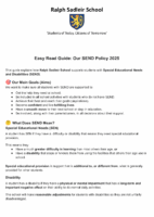 Easy Read SEND Policy 2025