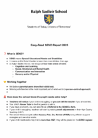 Easy Read Version SEND Information Report